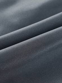 1pc Solid Color Sports Shorts, Anti-Chafing Lightweight, Double Layer Unisex Couple Shorts For Running, Outdoor, Gym, Spring/Summer - Dark Grey - View 5