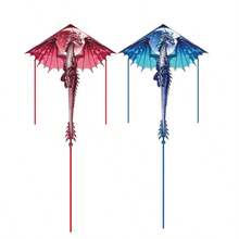 3D Cut Mysterious Ice Dragon Kite - Durable Polyester, Suitable For Outdoor Beach & Park Fun, Creative Holiday Gift Idea, Best Choice, Perfect Gift (Includes 100m Kite String) (The Picture Does Not Show The Kite String Due To Beautification)