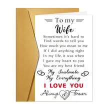 Romantic Valentine's Day Card For Wife, Girlfriend, Women & Fiancee | Sweet Anniversary Card | Her-Exclusive Birthday Card | Perfect Valentine's Day Gift-1PC - Multicolor - View 10