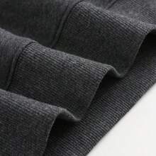1pc Womens TUNA Fish Graphic Hooded Sweatshirt Regular Fit Drawstring Hooded Pullover  Midweight Slightly Stretchy  Comfortable Fleece  Lined Casual Streetwear For Autumn  Winter Everyday Wear - 灰色 - 查看 9