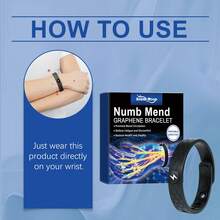 south moon Body Care Energy Wristband - Relieve Wrist Hand & Joint Pain Anti-Static Reduce Numbness & Anxiety Anti Stress Soothe Fatigue & Discomfort Promote Blood Circulation Adjustable Bracelet - Black - View 11