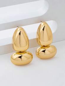 1pair Asymmetrical Geometric Earrings With European And American Style - Irregular Earrings - View 30