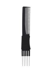 1PC Hair Styling Comb With 5 Steel Pins Lift Teasing Comb Fine Tooth Detangling Hair Comb ,Hair Styling Tools Hair Accessories - Multicolor - View 13