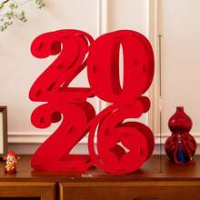 1个3D立体中国新年吉祥字摆件，大型春节客厅装饰品 - 紅色 - 查看 6