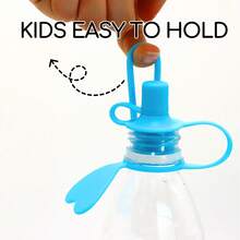 1 Piece Baby Bottle Top Spout,No Spill Silicone Baby Water Bottles Cap Adapter Replacement For Toddlers Kids,Protect Kids Mouth - Multicolor - View 4