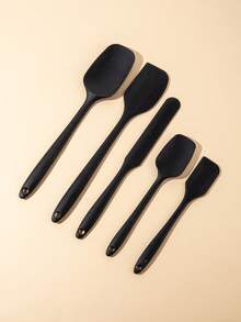 Set Peralatan Dapur Silikon 1/5 Buah, - Peralatan Masak Warna Macaron Nordik | Spatula, Pengikis, Kuas Kue, Pengoles Krim | Peralatan Karet Tahan Panas untuk Memanggang & Memasak | Aksesori Peralatan Masak Bertema Liburan, Non-Listrik - MultiWarna - View 15
