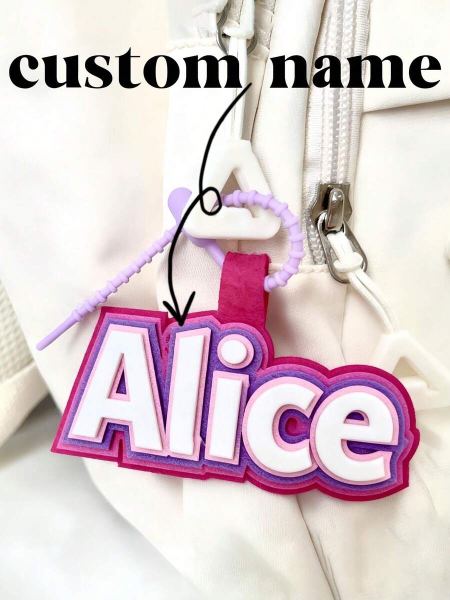 Personalized Backpack,Luggage Name Tag, Bag Pendant, Ideal Gift For Family And Friends - Multicolor - View 1