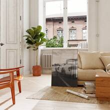 1幅无框道奇蝰蛇精美艺术版画，黑白跑车摄影，复古风格汽车墙饰，男士专属空间装饰，阳刚家居装饰，送给汽车爱好者的礼物 - 彩色 - 查看 4