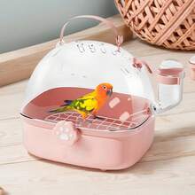 Viaje portador de mascotas: portador de animales pequeños compactos, jaula portátil de aves y hámster, diseño transpirable con cómodo, kit de viajes para mascotas para erizos chinchillas budgies - Verde - Ver 8