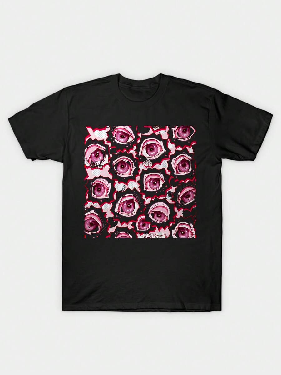 Pink Eyes Pattern V9X21 - Negro - Ver 1