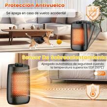 ¡RecomendadoCalefactor electrico portatil,calentador electrico para hogar,Calentador eléctrico de 1500W, oscilación de 70 ° ,Protegido contra sobrecalentamiento y vuelco,3 modos, y silencioso¡Top de Temporada - 1 - Ver 5