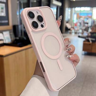 Hadaasi حافظة هاتف مغناطيسية شفافة باللون الوردي، متوافقة مع هواتف آيفون 17e/17 برو ماكس 16 15 14 13 12 11 برو بلس ماكس ميني 16e 7P X XR XsMax، حافظة واقية مقاومة للصدمات، تناسب أيضًا هواتف جالاكسي S26 أولترا/S26 بلس/S26/S26 إيدج/S26 برو/S25 أولترا/S25 بلس/S25/S25 إيدج/S25 FE/S24 أولترا/S24 بلس/S24/S23 أولترا/S23 بلس/S23/S22 أولترا/S22 بلس/S22/S21 أولترا/S21 بلس/S21/S23 FE/S20 أولترا/S20 بلس/S20/S20 FE/A57/A37A17/A07/A56/A36/A26/A55/A35/A25/A15/A24/A34/A14/A16/A06/A05S