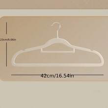 1套植绒衣架，无缝防滑无绒耐用旋转衣架，家用收纳架 - 彩色 - 查看 12