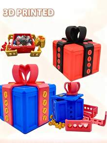 1个 - 6厘米恶搞礼盒，带螺丝，趣味螺丝盒，超级烦人礼盒，3D打印礼盒，趣味充值卡盒，新奇礼盒，独特礼盒，复活节礼物 - 彩色 - 查看 3
