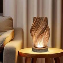 床头灯采用木质底座，采用 PLA 灯罩，支持 12 级可调光，按钮控制，适用于卧室、客厅、宿舍、办公室，也可作为母亲节礼物 - 多款 - 查看 13