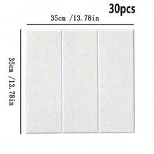 30pcs Waterproof Foam Wall Stickers, 3D Wood Grain Design Self-Adhesive Wallpaper, Suitable For Bathroom, Kitchen And Simple Home Wall Renovation - Multicolor - View 18