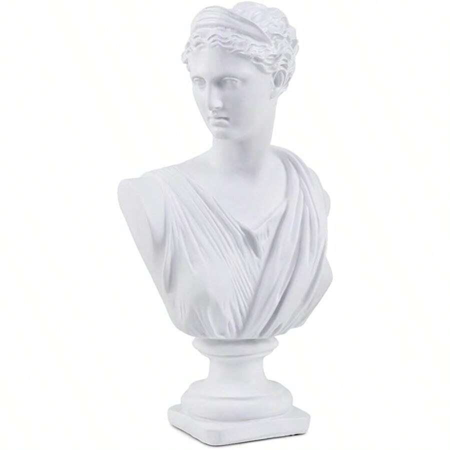Miduu 11.8" Classic Greek Venus De Milo Bust Statue Resin Roman Godd Of Love And Beauty Sculpture Figurine For Home Décor Large Antique - Diana - 查看 1