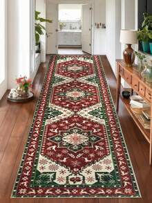 1pc Washable Classic Bohemian Style Plush Runner Rug, Made Of Premium Plush Material, Suitable For Hallway, Multiple Sizes Available, Soft And Skin-Friendly, Ideal For Entryway, Living Room, Study, Dining Room Decor, New Arrival, Housewarming Gift, Spring Collection - Multicolor - View 3