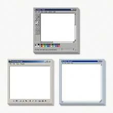 3pcs Drawing Retro Computer Drawing Board & Instant Message & Notepad Sticky Note Sticky Notepad Unique Creative Sticky Notepad - 3x3 Inch 50 Sheets Funny Office Note Pads - - Students Teachers Gift - Black and White - View 1