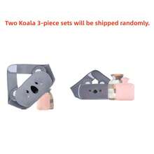 Set de trei piese de curea caldă umplută cu apă cu model drăguț Koala, curea caldă cu pungă cu apă caldă, încălzitor de mâini cald, încălzitor de talie, încălzitor de stomac, curea de protecție umplută cu apă, potrivită pentru a fi oferită cadou mamelor și iubitelor