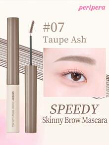 Peripera K-Beauty SPEEDY SKINNY 眉彩筆 眉毛造型凝膠 極細刷頭 易打造精緻眉妝 防水 持久 防暈染 眉毛定型液 眉毛填補 豐盈眉毛凝膠 - #07 Taupe Ash - 查看 1