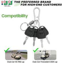 Paquete de 4 llaves de carrito de para coche de club 1982 - Club Car Precedent 2004 - reemplazar OEM 1012505 - negro - - Ver 3