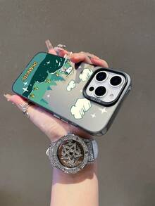SNOOPY A Cartoon Animation  Dynamic Color Silver Shell Shockproof Tpu Material Phone Case Can Be Given As A Holiday Gift. It Is Applicable To Iphones. The New Model Is Suitable For IPhone13/14/15/16/17Pro Max Phone Cases - Multicolor - View 5