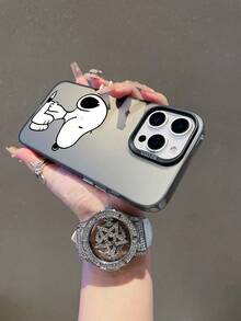 SNOOPY A Cartoon Animation  Dynamic Color Silver Shell Shockproof Tpu Material Phone Case Can Be Given As A Holiday Gift. It Is Applicable To Iphones. The New Model Is Suitable For IPhone13/14/15/16/17Pro Max Phone Cases - Nhiều màu - Xem 5
