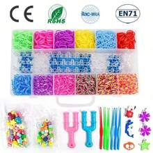 1 hộp/4500 chiếc Dây cao su nhiều màu với 15 màu dùng để làm vòng tay, vòng cổ, dây đeo điện thoại tự làm, màu sắc ngẫu nhiên - Nhiều màu - Xem 18