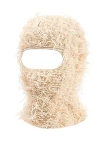 1pc Men Cold Proof Fashion Balaclava Cap Daily Life And Outdoor Beanie Fall Outfit - 黑色 - 查看 10