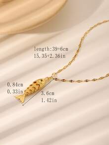 Colier rafinat, luxos, de înaltă calitate, cu design auriu cu koi și pești mici, bijuterii versatile cu pandantiv pentru femei