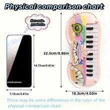 [Presente para Amantes da Música] Presente de Natal e Aniversário, Cultive o Amor pela Música, Ajude a Realizar o Sonho Musical da Sua Criançada, Apresenta Brinquedos Musicais Educativos Inovadores, Como um Teclado Eletrônico Sem Pilhas Projetado para Meninas - Multicolorido - Ver 8