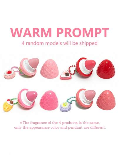 1 قطعة بلسم شفاه بشكل فراولة | مغذي ومرطب، له تأثير مكياج لامع | تصميم فاكهة جميل، متعدد الاستخدامات وقابل للحمل | هدية مثالية لعيد الهالوين، عيد الميلاد، الخريف/الشتاء، العناية بالشفاه