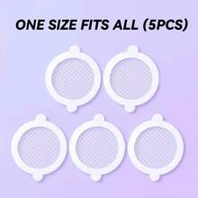 10片/5片装淋浴地漏毛发收集器，自粘式地漏贴，一次性网状水槽过滤器，浴室防堵塞淋浴地漏过滤器，浴室配件，一次性淋浴毛发收集器，地漏过滤贴，浴缸，浴室，厨房 - 顏色隨機 - 查看 11