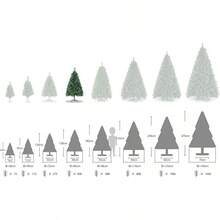 SALCAR Artificial Christmas Tree, 60 Cm - 270 Cm - 4號綠地 - 查看 8