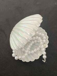 1pc Shell Jewelry Tray, Artistic Decorative Style, Multifunctional Half-Circle Key And Jewelry Storage Rack, Suitable For Entryway/Vanity, Home Decor, Thoughtful Gift For Mother/Friend - Wedding Gift, Jewelry Tray, Essential For Sun Protection Travel