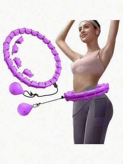 Weighted Infinity Exercise Ring For Adults - 47 Inch Plus Size With 24 Detachable Links, Home Fitness Workout Ring For Weight Loss, Strength Training & Full Body Workouts