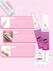 12ml Eyelash Extension Remover, Quick And Painless Removal Of Grafting Extensions - Non Irritating, Suitable For DIY Eyelash Clumps, Quick Removal Of Grafting Eyelashes, Makeup Tools, Eyelash Glue - Easy For Beginners To Operate - Clear - View 7
