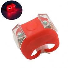 Bicycle Silicone LED Flashing Night Riding Warning Light, Skateboard Light, Outdoor Cycling Taillight
