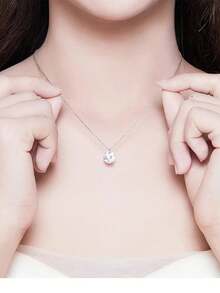 Kit Ponto de Luz Pedra Zirconia Colar Prata Pedrinha Delicado Versatil Minimalista Mulher Aço Inox - Colar - Visão 7