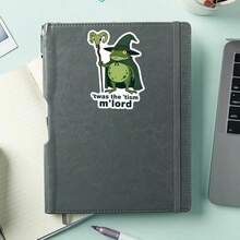 1PC Twas The Tism M'lord Frog Wizard Sticker, Autism Neurodivergent Laptop Decal, Cute Tism Magic Vinyl, Autism Acceptance Gift, Waterproof Peel & Stick Water Bottle Sticker, Durable Tumbler Accent, Trending Wizard Frog Notebook Decal, Perfect Gift For Autistic Adults Teens, Green Magic Car Decal, Tis The Tism Water Bottle Vinyl - Multicolor - View 4