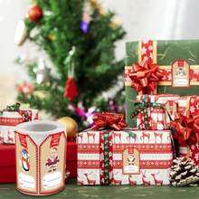 YQQ 250 Piezas de Etiquetas Navideñas Autoadhesivas 2x3" Rollo de Etiquetas de Regalo para Cajas de Sobres Decoraciones Navideñas y Papel de Regalo 6 Estilos Alce Muñeco de Nieve 29394 - 2 - Ver 5