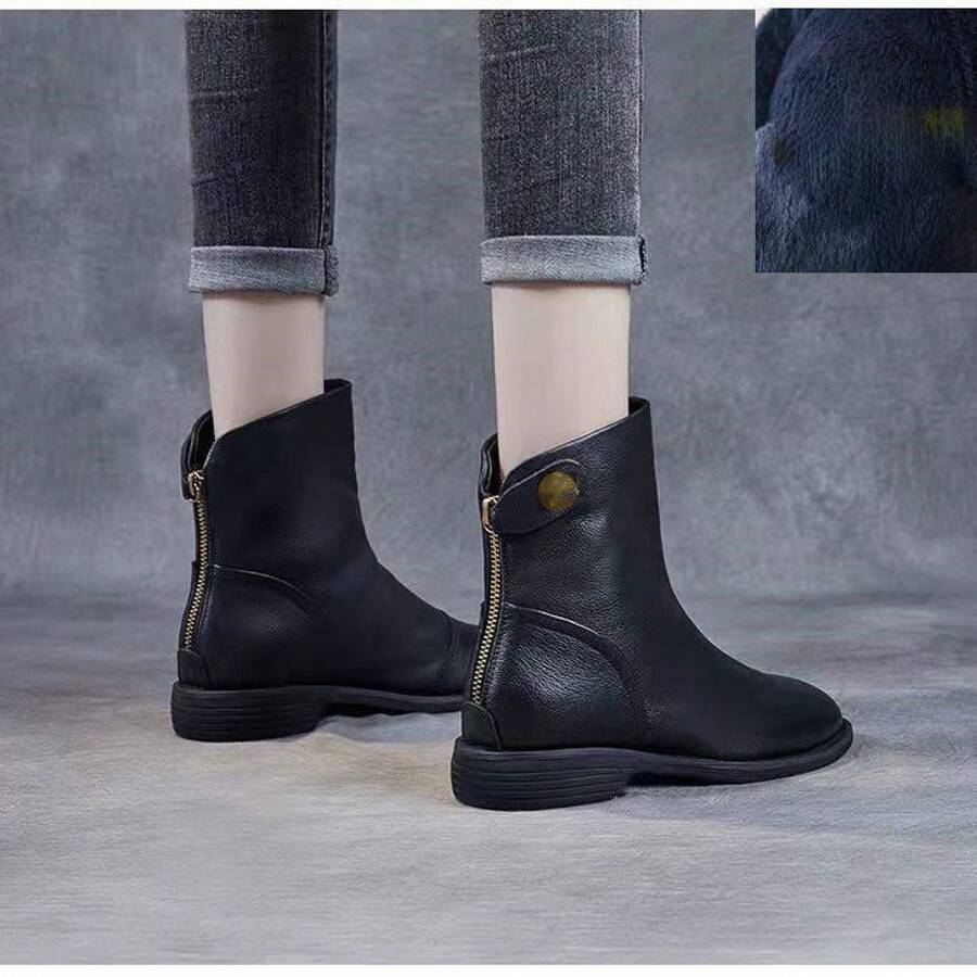 Women Equestrian Boots - Black - Color Scheme (velvet Lining) - View 1