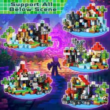100pcs-300pcs Magnetic Building Blocks Set For Infernal Forest Scene, Pixel Cubes Creative DIY Educational Toy, STEM Learning Kit For Kids Ages 3-12, Back To School Season/ Halloween Gifts For Boys And Girls - Multicolor - View 4