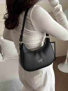 [US-Based Shipping],Solid Color Retro Simple Bow Decoration  Shoulder Bag, Suitable For Shopping, Wallets, Young Women, College Students, Newcomers, White-Collar Workers,They Are Very Suitable For Offices, Universities, Work, Business, Commuting, Outdoor Activities, Travel, And Outings, Fashionable Bow Purse For Women Christmas Gifts,Newcomers,And Outings, Newcomers , And Outings,Women's Fall Clothing Winter Clothing Christmas Gift Fall Autumn Velvet Furry Party Fuzzy Plush Thanksgiving Festival Cyber Monday Holiday Knitted Winter Valentine' S Day Gift Christmas Women Crossbody,Purse,Purses,Bags,Bag,Wallet,Purses And Bags Women,Makeup Bag,Travel Essential,Stocking Stuffers,Bags For Women,Gifts For Women,Ote Bag,Travel,Gifts,,Black Purse,Carteras Para Mujer,Wallets For Women,,Stitch,Backpack,Crossbody Bags For Women,Handbags For Women,Gifts For Men,Bolsos Para Mujer,Carteras,Bag Charms,Personalized Gifts,Keychain,Stocking Stuffers For Women,Wicked - Nhiều màu - Xem 2