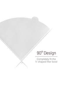 120pcs/80pcs/40pcs Coffee Filter Papers - Cone-Shaped Paper Filters, V-Shaped Pour Over Coffee Filters, Natural Paper Material, Easy To Use, Upgraded Design, Multiple Sizes Available, Suitable For Filter Cups, Essential For Back To School Season - Multicolor - View 7