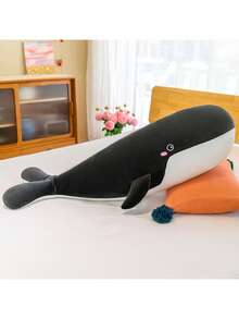 Molutian 2 Sizes (50/80cm) Plush Whale Doll, Realistic Soft Cute Animal Whale Pillow, Lovely Cushion, Creative Birthday Gift, Home Decor, Christmas Gift, Sea Monster, Cute Pillow, Plush Penguin Doll, Marine Plush Doll, Plush Penguin, Plush Whale Shark Doll - Multicolor - View 18