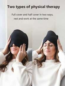 Single Layer Gel Ice Pack Headache Relief Cap - Stretchable Headcover, Cold/Hot Therapy, Relieves Headaches, Fragrance-Free, No Power/Battery Needed - Effectively Relieves Tension, Stress, Fever, Fatigue, Back-To-School Supplies - Multicolor - View 6