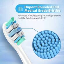 Toothbrush Heads Compatible with Toothbrush, 8 Pack Brush 4100 5100 6100 HX9023 G2 Pack of 8 - Azul - Ver 3