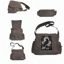 Laptop Case,School Bag,College-Style Student Attire Shoulder Bag, Suitable For Use During Work Hours, School Days, And Trips Outside The Home. School Supplies - Coffee Brown - View 6
